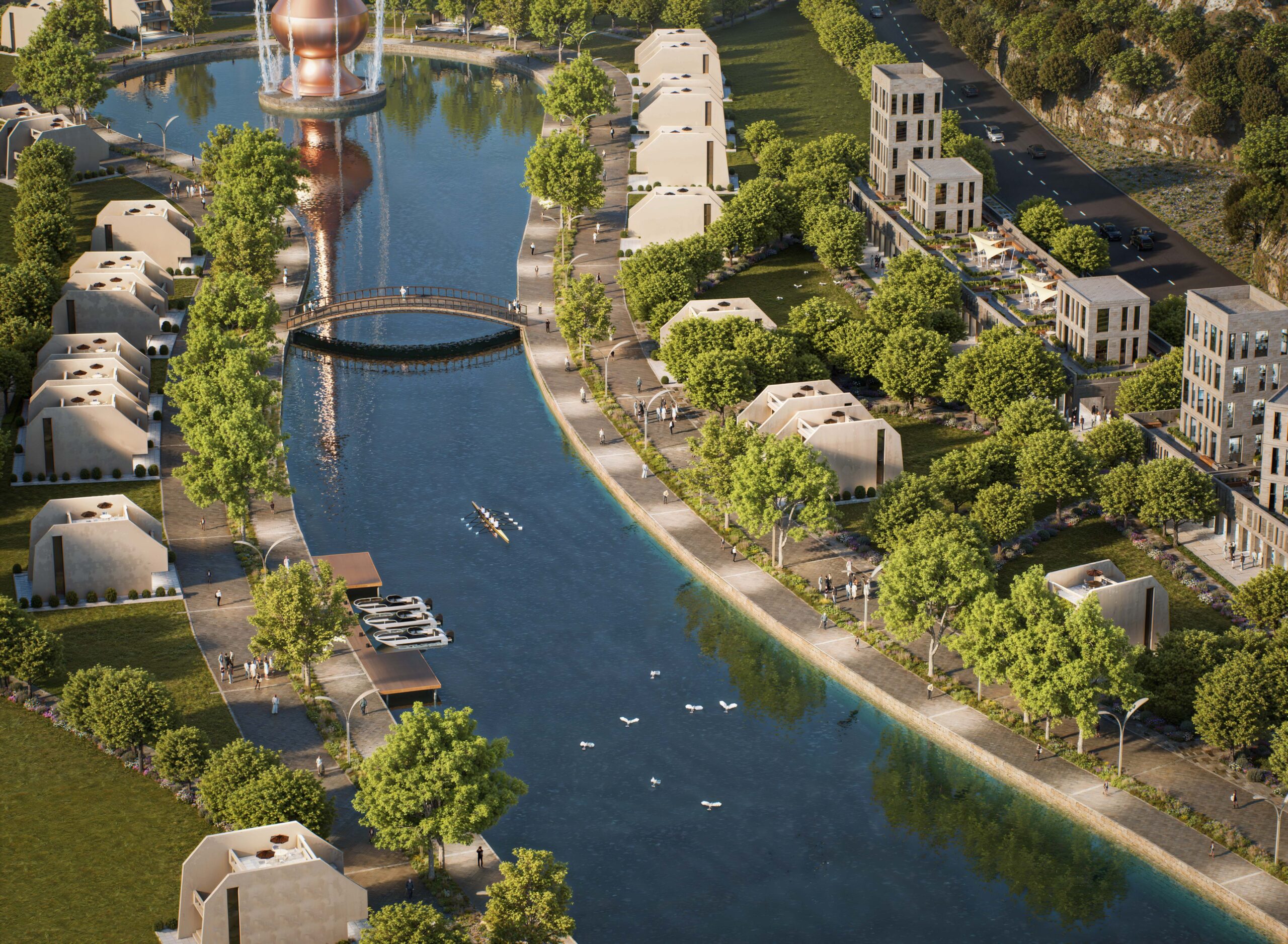 DAL046 Riverleaf Park – Portfolio 06 – Aerial River View