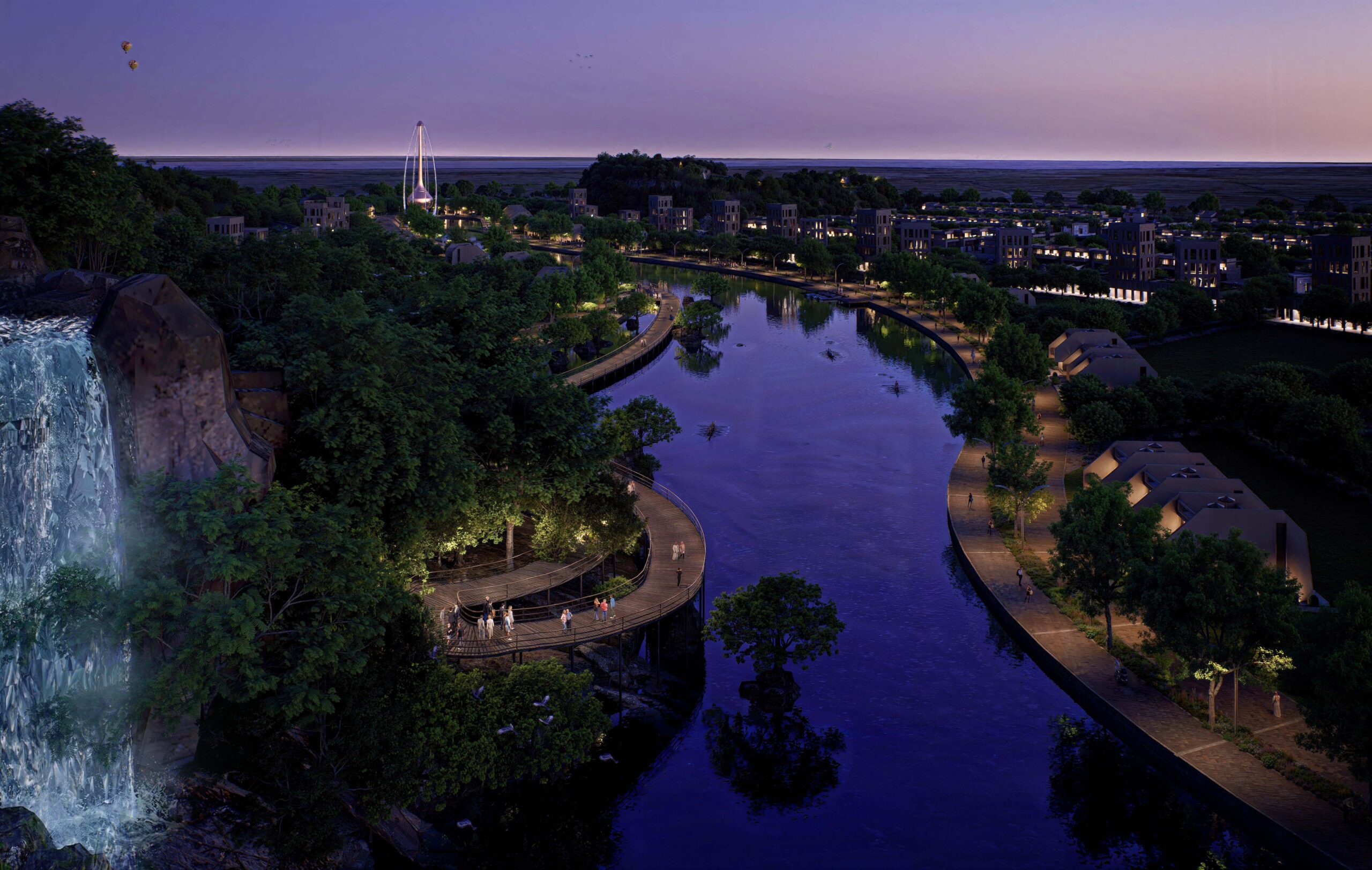 DAL046 Riverleaf Park – Portfolio 29 – River Night View
